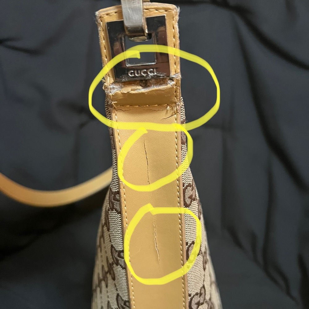 Authentic Gucci Monogram Shoulder Bag - Picture 5 of 8